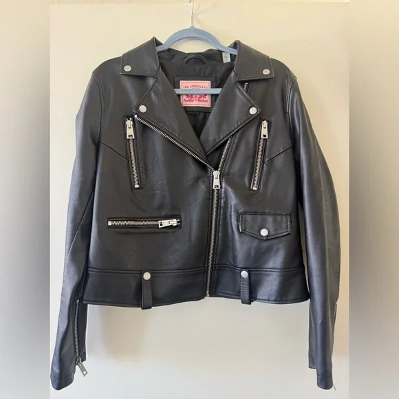 Levi's Black Faux Leather Jacket - Picture 1 of 4